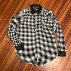 NWT 🌹 Ralph Lauren Houndstooth Blouse Size XS
